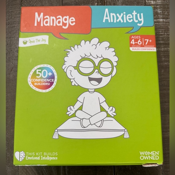 OPEN THE JOY Manage Anxiety Activity Kit NIB Kids Age 4-7 Games, Projects - Picture 1 of 10